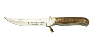 Puma Knife: Puma SGB Trail Guide Fixed Blade Knife with Stag Antler Handle