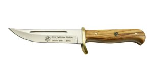 Puma Knife: Puma SGB Trail Guide Fixed Blade Knife with Olive Wood Handle