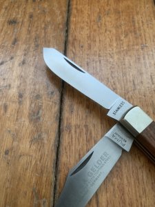 Puma Knife: Puma Original Rare 1979 Gelder Twin Blade Knife with Tools and Jacaranda Handle #24972
