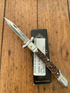 Puma Knife: Puma Large Medici Lock back Knife with Stag Handle 2004-1