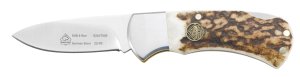 Puma Knife: Puma SGB Mini 4 Star Folding Lock Knife with Stag Antler Handle