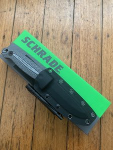 Schrade Knife: Schrade Frontier Knife With Ferro Rod and Kydex Sheath
