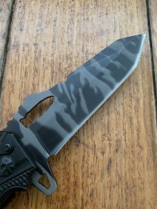 Boker Plus Automat Kalashnikov 11 Tiger Stripe Tanto Folding Knife