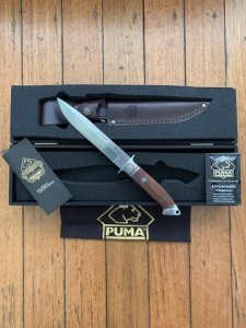 Puma Knife: Puma German Cougar Plumwood Knife in Original Wooden Box