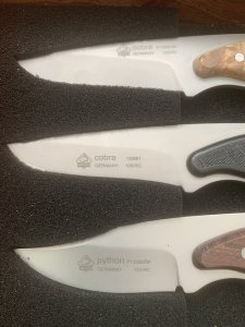 Puma Snake Set of 6 - Early 2000's Knife Set in Puma Display Box