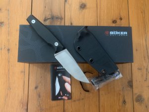 Boker Tree Brand Solingen German Made Model AK4 Fixed Blade Daily Knife with Kydex Sheath