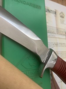 Puma Knife: Puma Original 1987 SEA HUNTER 17 6363 in Original Sheath and Box #21781