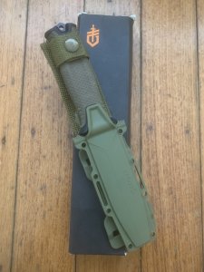 Gerber Model A-001 Drop Point Military Knife in Belt Sheath & Box