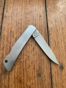 GERBER Silver Knight Japan Stainless Frame Lock Back Folding Knife