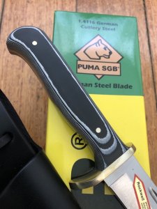 Puma Knife: Puma SGB Trail Guide Fixed Blade Knife with G10 Handle