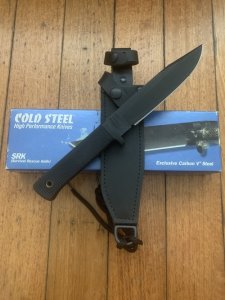 COLD STEEL SRK-Survival-Rescue-Knife Made in USA in Tactical Leather Sheath