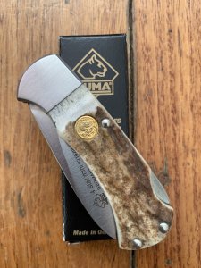 Puma Knife: Puma 4 Star Mini Folding Lock Knife with Stag Antler Handle 2004