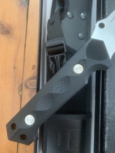 Puma Knife: Puma Rare 132001 Early Model Huntac Tactical Survival Knife with Gut Hook in Original Box