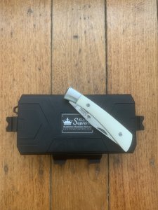 Kizlyar Knife: Russian Kizlyar Supreme Model AUS-8 GENT Folding Knife with  Handle and Box