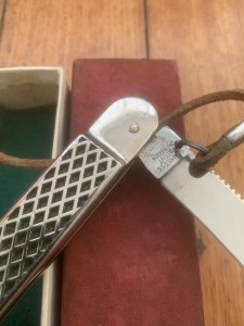 Puma Knife: Puma Vintage Pre-64 Fishermans Knife in Original Red Box