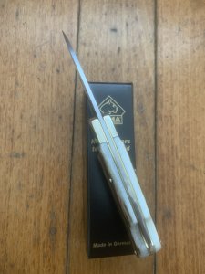 Puma Knife: Puma 2025  Date Stamp 4 Star Full Sized Folding Lock Knife with Stag Antler Handle