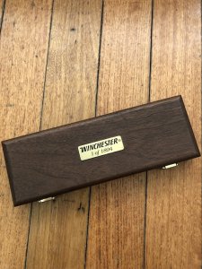 Puma Knife: Puma Original Winchester 1894 Rifle 4 Star Folding Lock Blade Knife with Wooden Presentation Box 1 of 1894