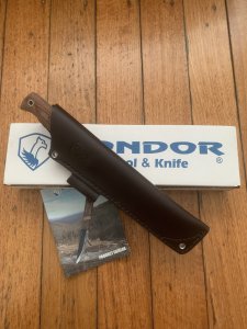 Condor Tool & Knife Company El Salvador LOW DRAG Knife with Leather Sheath