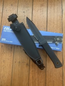 COLD STEEL SRK-Survival-Rescue-Knife Made in USA in Tactical Leather Sheath