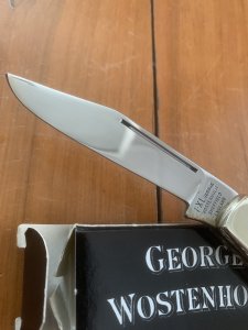 George Wostenholm IXL Sheffield made Barlow Oak Handled Pocket knife in original box