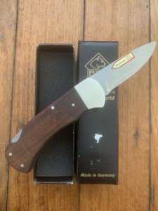 Puma Knife: Puma 2018 4 Star Full Sized Folding Lock Knife with Pflaumen (PlumWood) Handle