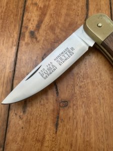 Puma Knife: Puma 1988 model 765 Setter Folding Knife with Jacaranda Handle