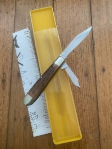 Puma Knife: Puma Original Rare 1977 Pony 620 Twin Blade Knife with Stag Antler Handle #27282