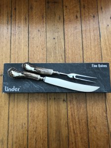 Linder Carving Set 2-piece - Carving Knife and Carving Fork