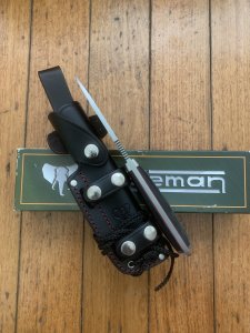 Cudeman Model 120-M MT-5 Fixed Blade Survival Knife with Leather Sheath