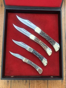 Puma Set of 4 - The Aristocrat Series Folding Knife Set in Puma Display