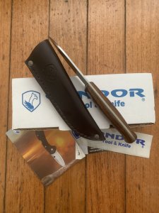 Condor Tool & Knife Company El Salvador BUSHLORE Knife with Leather Sheath