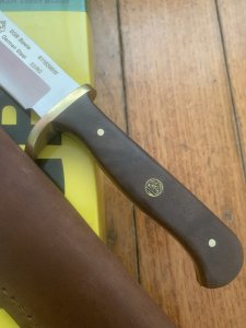 Puma SGB Knife: Puma SGB Bowie with Jacaranda Wood Handle in Leather Sheath