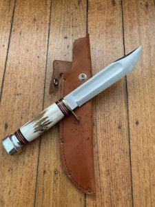 Marbles USA MA-ID7S Bowie with Stag Handle and Original Sheath