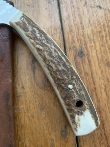 Puma Knife: Puma 2009 Pro Hunter Gut Hook Knife with Stag Handle & German Sheath