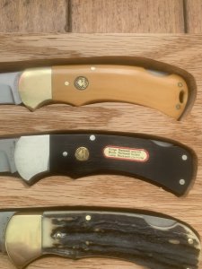 Puma Set of 3 - Full Size 4 Star Folding Knife Set in Display