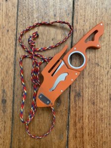 CRKT BLAZE ORANGE RENNER NECKOLAS SERRATED BLADE NECK/BOOT KNIFE