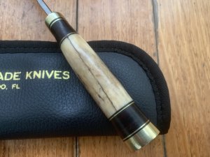 Randall Knives USA: Model 25 5" Trapper knife in Original Sheath & pouch