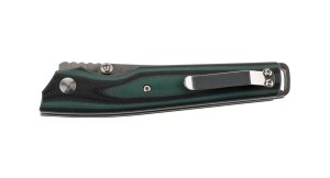 Puma Knife: Puma Tec  Folding Liner Lock Knife with Green/Black G10 Handle