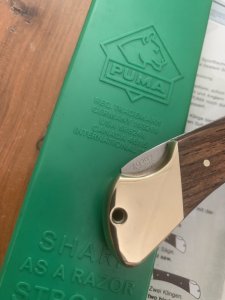 Puma Rare model 970 Game Warden 1993 Folding Lock Knife in box #49392