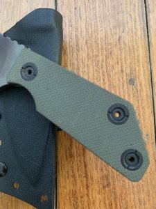 STRIDER USA Original EBS Tiger Stripe Tactical/Utility Knife with Kydex Sheath