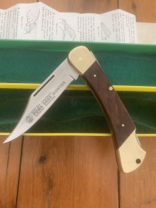 Puma Rare Model 965 Hoffritz Deer Hunter 1987 Folding Lock Knife In Original Box Serial # 43782