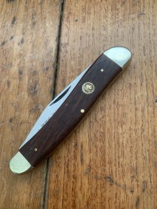Puma Knife: Puma 1976 Senior 572 Twin Blade Knife with Jacaranda Handle #35672