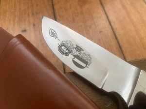 Puma Knife: 12 6010 Puma Austrian SkinMaster Centenary Knife 996-1996 with Walnut Handle 79/200