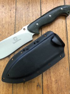 Spyderco Woodlander 6" Fixed Blade Knife with Micarta Handle and Kydex Sheath