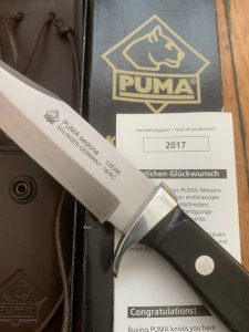 Puma Knife: Puma 2016/17 Bowie Sedona Bowie with Ebony Wood Handle