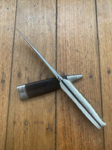 Linder Original Classic Super Stahl Nicker Knife with Stag Handle
