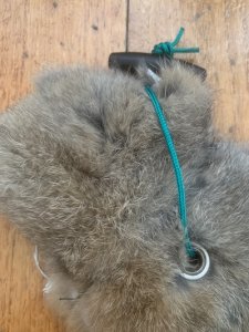 Dog Training Dummy: 110g (1/4lb) Real Rabbit Fur Dummy