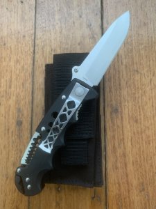 SOG Original EL01-CP KILOWATT Folding Lock Knife with Quality Pouch