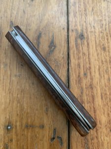 Puma Knife: Puma 644 Original Folding Pocket Knife with Jacaranda Handle Circa 1982 Model