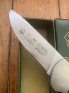Puma Knife: Puma Custom HEHNI Ebony/Rosewood Handled Lock Back Folding Knife
